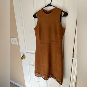 Brown Suede Ann Taylor dress